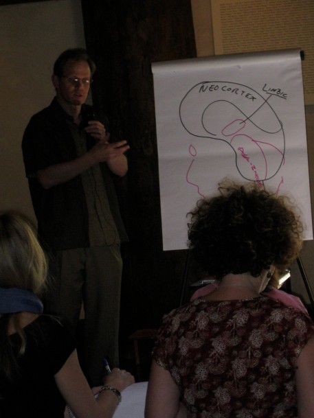 Dan teaching about the brain