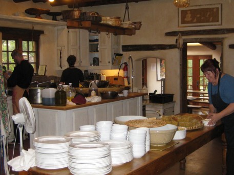 The Upaya kitchen. That’s Sandra McDonald on the right. She’s the lead cook and when there isn’t a retreat she cooks for me and my guests. She’s a saint!