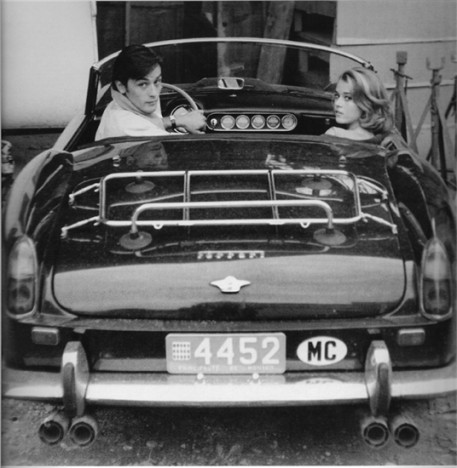 Alain Delon and Jane Fonda arriving at the film set of Les Felins. Cote d'Azur, 1964 (Photo: Edward Quinn)