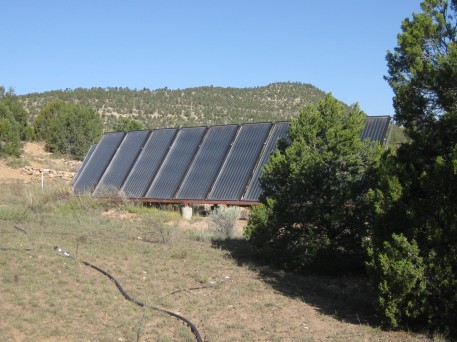These are the solar panels that use the sun to heat my home