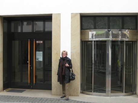 Outside the Beethoven museum and Archives 