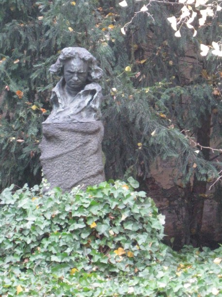 This statue of Beethoven was sculpted by Naoum Aronson who trained with Rodin 