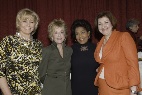 Emme Aronson (co-Emcee), Me, Roz Abrams (co-emcee), Karen Karpowich, NYWA president,