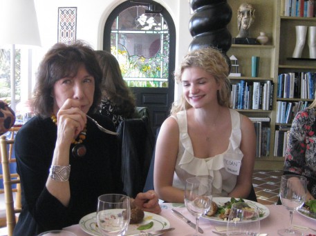 Lily Tomlin with Megan Ferguson, a wonderful young actor whose mother, Sharon, is on my G-CAPP board.