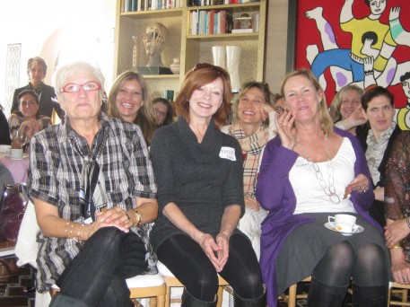 A wonderful group of smart, interested women came together at Jodie Evans and Max Palevsky's home to hear Lily and I dialogue and learn about the Women's Media Center