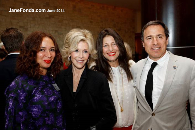 Maya Rudolph, me, Catherine Keener and David O. Russell. (photo taken by Jeffrey Dunn).