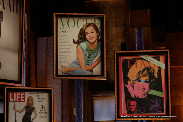 Some of the enlarged magazine covers over the years