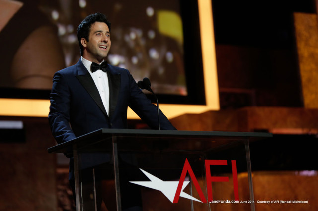 My son, Troy Garity. The star speech of the evening in many peoples minds including mine.