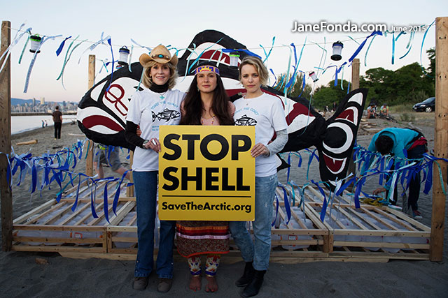 with First Nations Leader Melina Laboucan-Massimo and Rachel McAdams (Photo: Jason Van Bruggen)