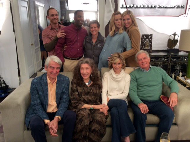 The last scene we're doing is fabulous--9 pages of really funny and at the same time poignant stuff, with both families all together. A great way to end.here we are with director Rebecca Asher.