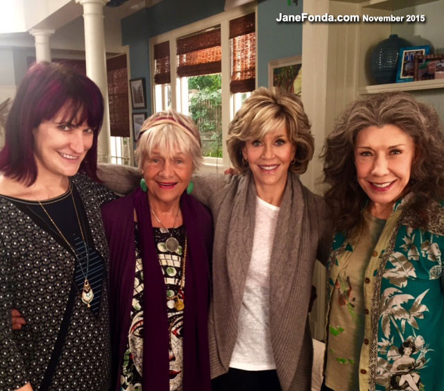 We had many women directors and wonderful guest stars.  Here we are with writer Alexa Jung and guest star Estelle Parsons.