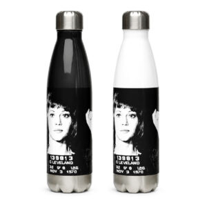 Jane Fonda Mugshot Stainless Steel Water Bottle - 17oz
